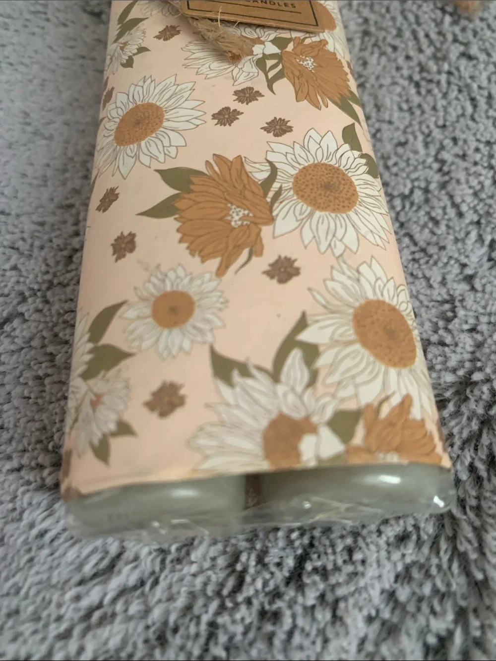 🆕-Unscented Taper Candles By Sand & Fog. In a sage green. Set of two